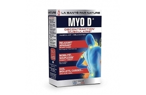 MYO D COMPRIMES - DECONTRACTANT MUSCULAIRE - Décontraction Musculaire - Souplesse & Mobilité - Apaisant, Relaxant Pour Muscles Dos, Mollets, Cuisses - 30 Jours - Laboratoire Français Eric Favre