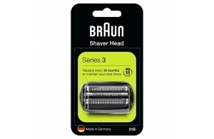 Braun Series 3 tête de rasoir de remplacement pour les rasoirs électriques , fixez facilement votre nouvelle tête de rasoir, compatible avec tous les rasoirs électriques Series 3, 21B, noir