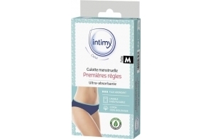 INTIMY CARE - Première Culotte De Règles – Très Absorbante – Culotte Menstruelle 95% Coton Bio – Lavable & Réutilisable - Taille M