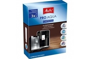 Melitta 224562 Cartouche filtrante pour machines à café automatiques | 3 cartouches Pro Aqua | Prévention du calcaire | Facile à utiliser | 3 cartouches