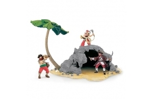 Papo- L'île Pirates ET Corsaires Environnement, 60252, Multicolore [Figurines non incluses, vendues séparément]