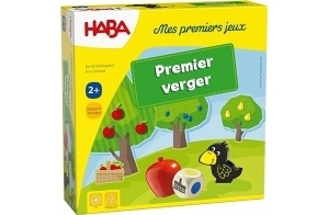 Haba - Premier Verger - Jeu de Société pour Enfant - Jeu en Bois Educatif et Coopératif - Développe l’Imagination et la Motricité - 1 à 4 Joueurs - 2 Ans - 3592