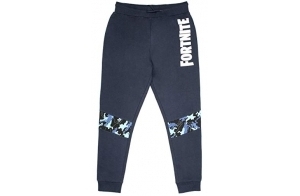 Fortnite - Game Merchandise – Pantalon de survêtement pour garçon – Pantalon de survêtement 100% Coton – Cadeaux pour garçons – Bleu Marine - Bleu - 9-10 Ans