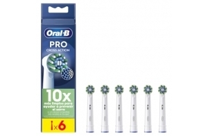 Oral-B Pro Cross Action Brossettes pour Brosse à dents électriques, Pack De 6 Unités