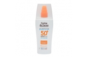 Corine de Farme - Lait Protecteur SPF50+ Sensitive - Haute Protection Solaire Visage et Corps - Monoï de Tahiti - Hypoallergénique - Peaux Sensibles - 150 ml - Fabrication Française