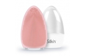 Silk'n - Brosse Nettoyante Visage - Bright - Soins ultra-hygiéniques - Élimine les impuretés - Rose