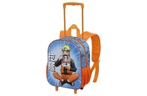 Naruto Ramen-Sac à dos 3D à Roulettes Petit, Bleu