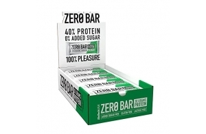 BioTechUSA Zero Bar Protein Snack | Faible teneur en sucre et sans lactose | Texture croustillante | Saveurs délicieuses, 20 * 50 g, Chocolat-Noisette