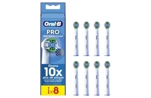 Oral-B Pro Precision Clean Brossettes pour Brosse à dents électriques, Pack De 8 Unités