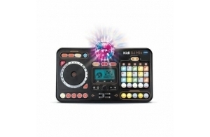 VTech - Kidi DJ Mix, Platine DJ Enfant 12 en 1, Table de Mixage Bluetooth avec Pads Lumineux, Boule Disco, Prise Jack pour Casque, Apprentissages et Jeux, Cadeau Enfant Dès 6 Ans - Contenu en Français