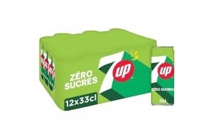 7UP Sans Sucres Canettes 24x33CL