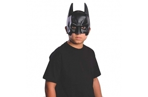 RUBIES - DC officiel - BATMAN - Masque noire PVC pour enfant - Taille unique - à l'effigie du super héros Batman avec attache élastique à l’arrière