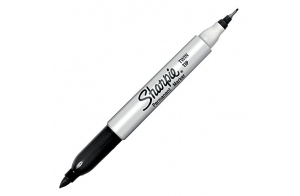 Sharpie Twin Tip Marqueur 2 en 1 Pointe Ultra Fine/Fine Noir