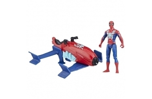 Spider-Man Marvel, Epic Hero Series Web Splashers, Coffret Hydro-Jet, Figurine avec véhicule