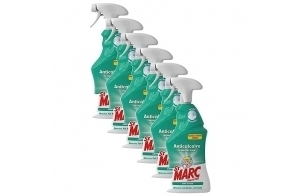 St Marc Lot de 6 Pistolets Spray Désinfectant et Nettoyant Anticalcaire au Vinaigre Blanc - 750 ml