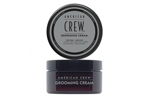 American Crew - Grooming Cream - Crème Cheveux Hommes - Produit Coiffant Hydratant - Produit Cheveux Fixation et Brillance - Tenue Forte et Brillance Elevée - 85 g