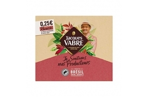 Jacques Vabre Café Moulu 2,7Kg - Je Soutiens mes Producteurs (6 lots de 2x225g)