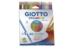 GIOTTO Stilnovo Acquarell - Etui 24 crayons de couleur