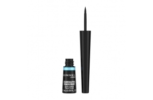 Rimmel - Eyeliner Waterproof Exaggerate Liquid - Eyeliner ultra definizione Liquido a Lunga Durata - Black