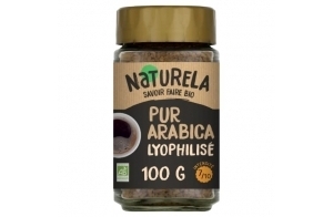 NATURELA - Café instantané Bio - Café Arabica Bio - Torréfaction Lente - - 100g