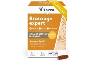 Vitavea - Bronzage Expert - Complément Alimentaire - 40 gélules - Fabriqué en France