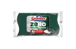 Spontex - Eponge Zéro Surfaces Encrassées - 3 éponges super Efficaces - 4x fois plus durables sans rayer