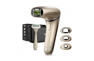 Silk’n Épilateur à Lumière Pulsée - Silk’n 7 - Appareil d’Épilation IPL avec Tête Rotative, 3 Accessoires et Rasoir - Visage, Corps, Bikini et Plus - Adapté à Toutes les Couleurs de Peau - Or Rose