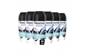 REXONA - Déodorant Femme Invisible Aqua - Bille Anti-transpirant - Advanced Protection - Parfum Frais et Floral - Protection 72h (lot de 6x50ml)