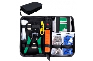 SGILE 9 en 1 Professional Testeur de Network Réseau Câble Kits d'Outils de Réparation d'Ordinateur Net Maintenance de Testeur de LAN, Réseau Ensemble d'Outils Approprié au Bricolage