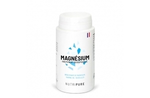 Nutripure | Magnésium Bisglycinate + Taurine & Vitamine B6 | Haute Absorption & Concentration | Anti-Fatigue | 100% Vegan | 180 gélules végétales | Cure de 3 mois | Made in France