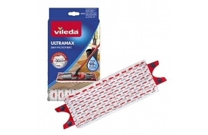 Vileda Ultra max Recharge 2en1 Microfibre, Blanc et Rouge, 1 Unité (Lot de 1)