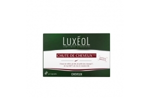 LUXÉOL - Chute De Cheveux - Complément Alimentaire - Favorise La Croissance & Fortifie Les Cheveux - Millet, Blé, Zinc, Myrtille & Vitamine B6 - Fabriqué En France - Programme 1 Mois - 30 Capsules