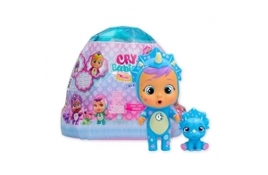 Cry Babies Magic Tears Icy World Dinos, Poupée Surprise à Collectionner qui Pleure de Vraies Larmes et son Animal Dinosaure de Compagnie, Jouet et cadeau pour Enfants +3 Ans