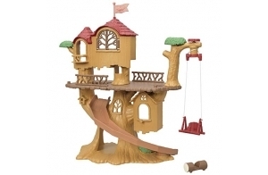 Sylvanian Families - La cabane dans les arbres - Set + de 3 accessoires - Plongez dans l'univers de la famille Sylvanian - Figurines animaux miniatures - Jouet enfant 3 ans et + - 5494