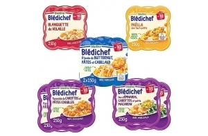 Blédina - Blédichef - 8 petits plats pour bébé - Repas midi et soir - Dès 18 Mois - 5 recettes - Pack de 8