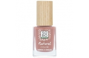 LÉA NATURE SO BiO étic | Vernis ongles naturel - Natural Color | Rose pivoine | Double action Soin & Couleur - Fortifie & Protège | Huile de Ricin bio fortifiante | Vegan | Made in France |11ml