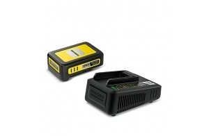 Kärcher 18 V Set Battery Power 18/25, Batterie 18 V/2,5 Ah et Chargeur Rapide, Batterie Lithium-Ion, Temps de Charge : 100 % en moins d'1h30, pour tous les Outils de la Plateforme d'Alimentation 18 V