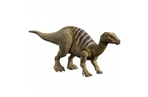 Jurassic World Figurine Dinosaure articulée Iguanodon, Attaque Rugissante, sons et mouvements, avec code ADN scannable, Jouet Enfant, Dès 4 ans, HDX41