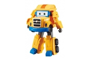 Super Wings POPPA WHEEL Camion Jouet Transformable et Figurine ,Robot Transformable du Dessin Animé , Enfant 2 3 4 5 6 7 8 Ans Garcon Fille