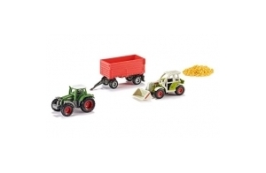 siku 6304 - Coffret cadeau agriculture, Métal/Plastique, Multicolore, Combinaison de jouets, Eléments mobiles