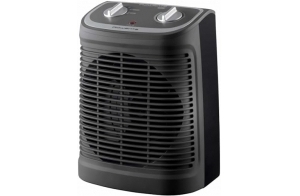 Rowenta Radiateur électrique, Ventilateur, Soufflant, Chauffage d’appoint, Ventilation chaud/froid, 2 vitesses, 2400 W, Silencieux Instant Comfort Compact, Gris/Noir SO2330F2