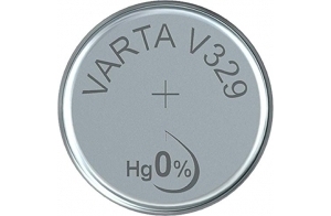 VARTA Piles Bouton V329/SR731 oxyde d'argent, lot de 1, Silver Coin, 1,55V, pour petits appareils électroniques - montres, clés de voiture, télécommandes, balances