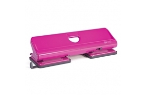 Rapesco 1385 720 Perforatrice à 4 Trous en Métal, Capacité 22 Feuilles, Rose Fuschia