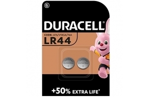 DURACELL LR44 Piles alcalines spéciales 1,5V (A76) (Lot de 2) – JUSQU'A 50 % DE PUISSANCE SUPPLEMENTAIRE – Pour thermomètres numériques, calculatrices, lampes de poche, montres