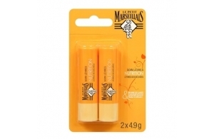 Le Petit Marseillais | Soin Lèvres Nutrition Lèvres Desséchées (2 tubes de 4,9 g) – Baume à lèvres au beurre de karité, amande douce et huile d'argan – Stick à lèvres nourrissant