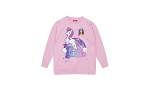 Barbie Sweat-Shirt Vêtements Enfants Fille | Pull pour Fille | Rose | 6-7 Ans