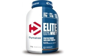 Dymatize Elite 100% Whey Rich Chocolate 2170g - Low Sugar Whey Protein + BCAAs