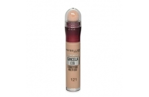 Maybelline New York Stylo de correcteur, effet anti-âge instantané, effaceur avec micro-applicateur effaçable, n° 121 Light Honey, 6,8 ml