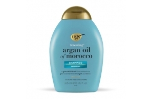 OGX | Shampooing Régénérant Huile d'Argan du Maroc (flacon de 385 ml) – Shampoing pour adoucir et faire briller les cheveux – Soin cheveux nourrissant et réparateur