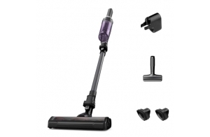 Rowenta Aspirateur Balai sans Fil Multifonction, Léger, Convertible en aspirateur à Main, Autonomie 40 Min, Base de Charge Murale, Nombreux Accessoires, X-Nano, RH1128WO